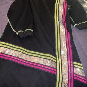 Black eclectic trendy dress with POCKETS!